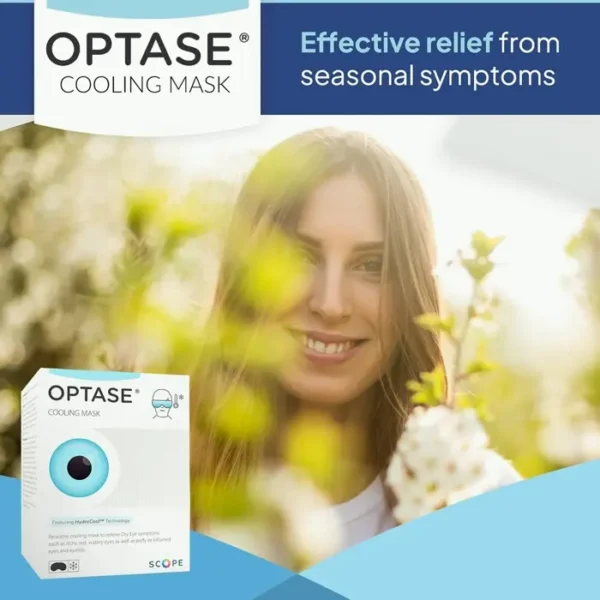 OPTASE Cooling Gel Ocular Cover to Seasonal Ease