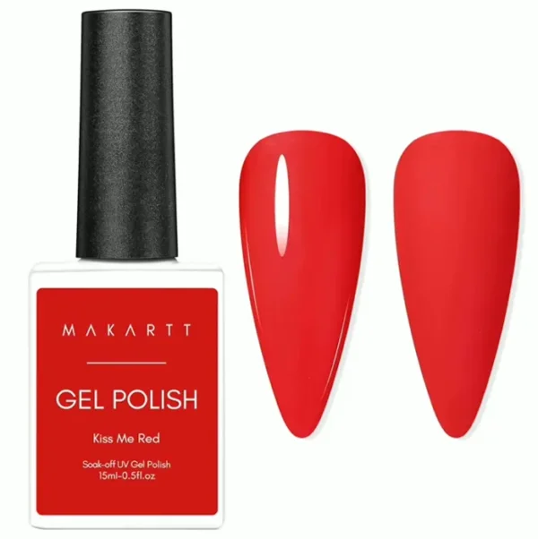 Makart Red Gel Polish 15ml LED Cured