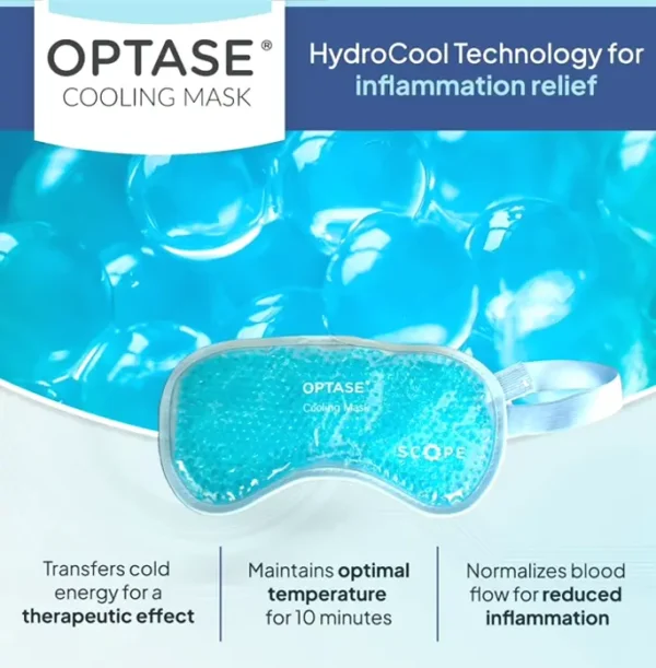 OPTASE Cooling Gel Ocular Cover to Seasonal Ease