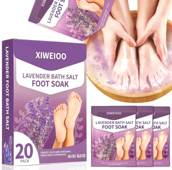 Foot Soak Salts with Lavender for Pedicure