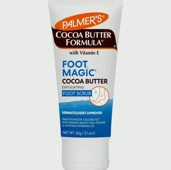 Palmer's Brand Cocoa Butter Foot Magic Scrub including Vitamin E for Dry Feet