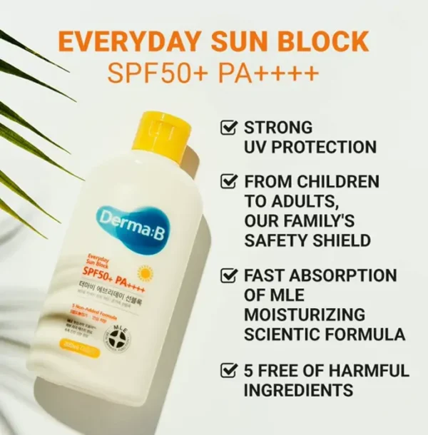 Derma B Sun Block SPF50 Big Volume