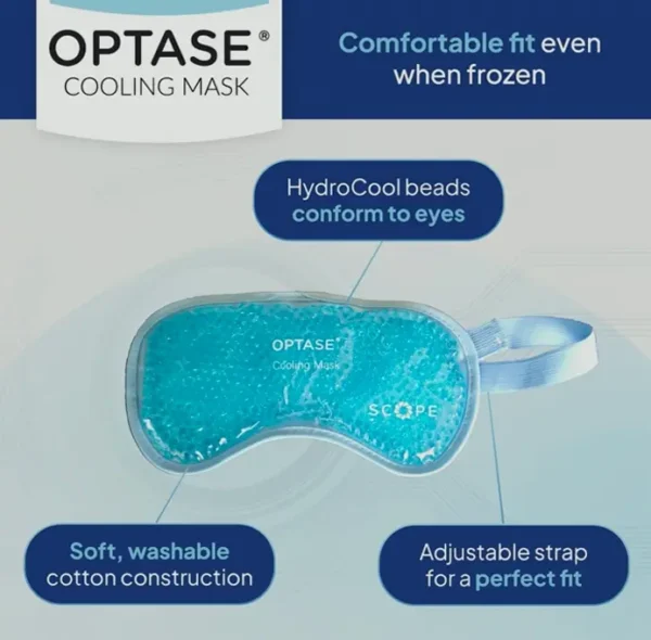 OPTASE Cooling Gel Ocular Cover to Seasonal Ease