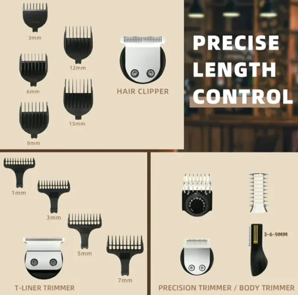 Cordless Hair Clippers Grooming Kit