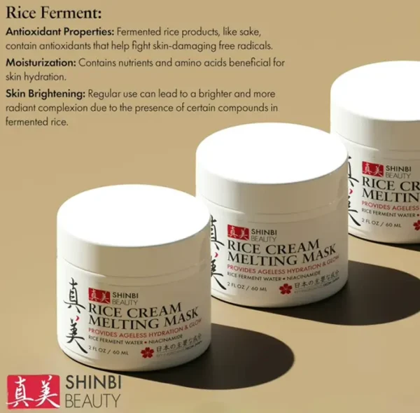 Asian Rice Facial Mask - Natural Skincare 1oz