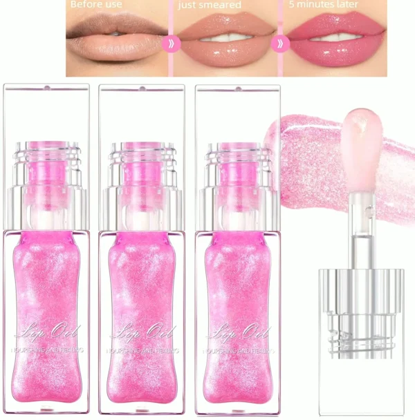 Shade Changing Lips Gloss - Hydrating, Big Brush, 3PCS