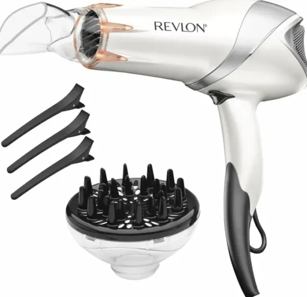 Revlon IR Hair Dryer 1875W  (White)